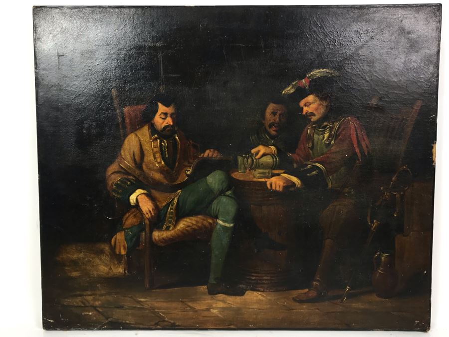 Antique Original Oil Painting Purchased In Massachusetts In 1964 [Photo 16]