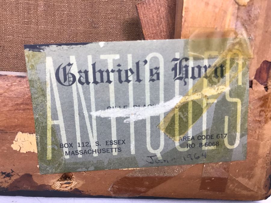 Antique Original Oil Painting Purchased In Massachusetts In 1964 [Photo 19]