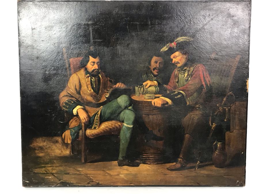 Antique Original Oil Painting Purchased In Massachusetts In 1964 [Photo 3]