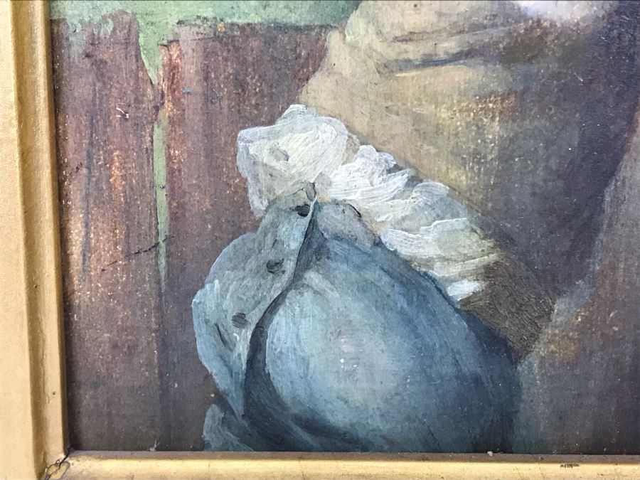 Original Oil Painting On Board By E. Melder In Stunning Gilded Frame 5 X 7 [Photo 11]