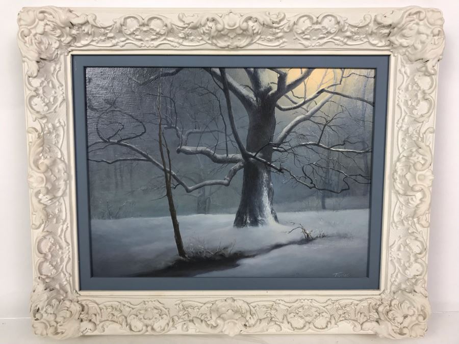 Original Oil Painting By Jennie Tomao (1934-2011) Wife Of Artist Charles Bragg 12 X 9 [Photo 3]