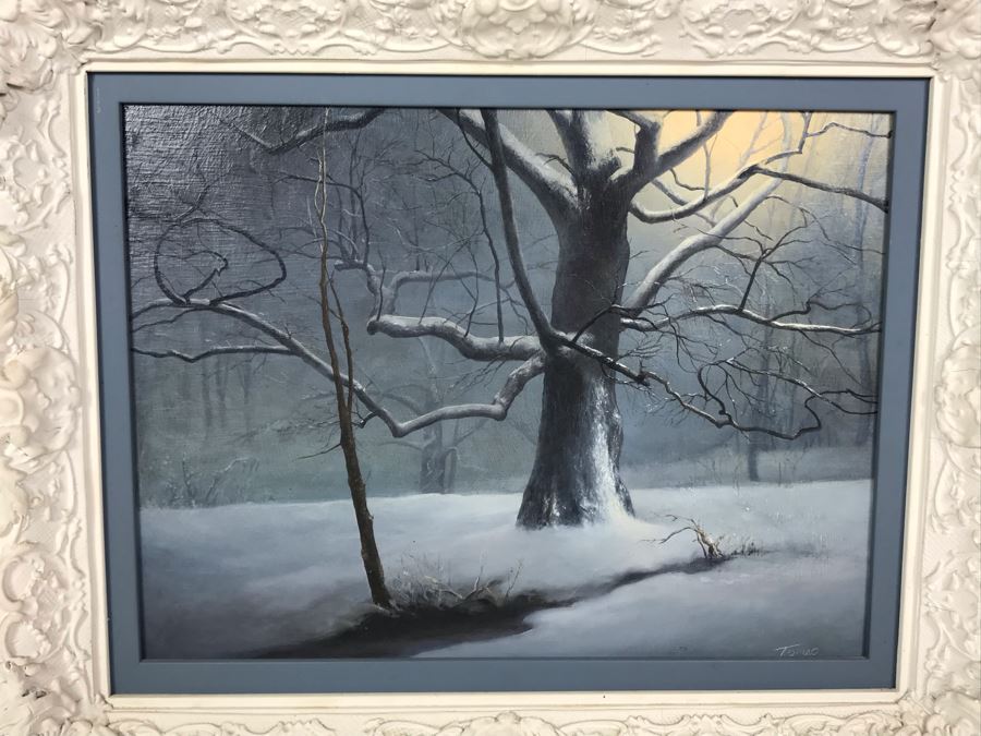 Original Oil Painting By Jennie Tomao (1934-2011) Wife Of Artist Charles Bragg 12 X 9 [Photo 4]