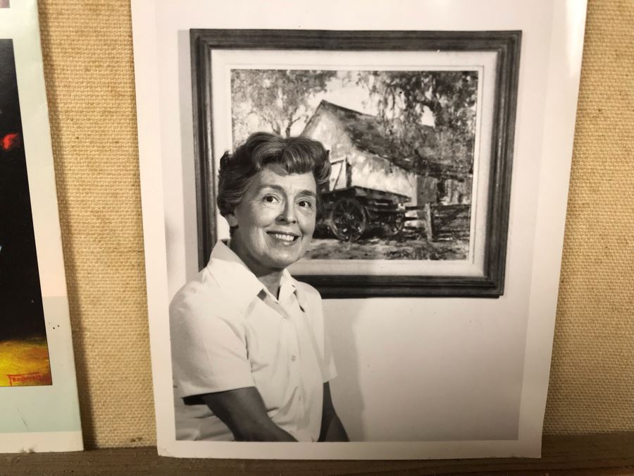 Original Vintage 1975 Signed Plein Air Oil Painting 'Leonis Adobe' By Marcy Fitzgerrell (1917-2003) (One Of First Woman Animators At Walt Disney Studios) Client Paid $2,400 [Photo 18]