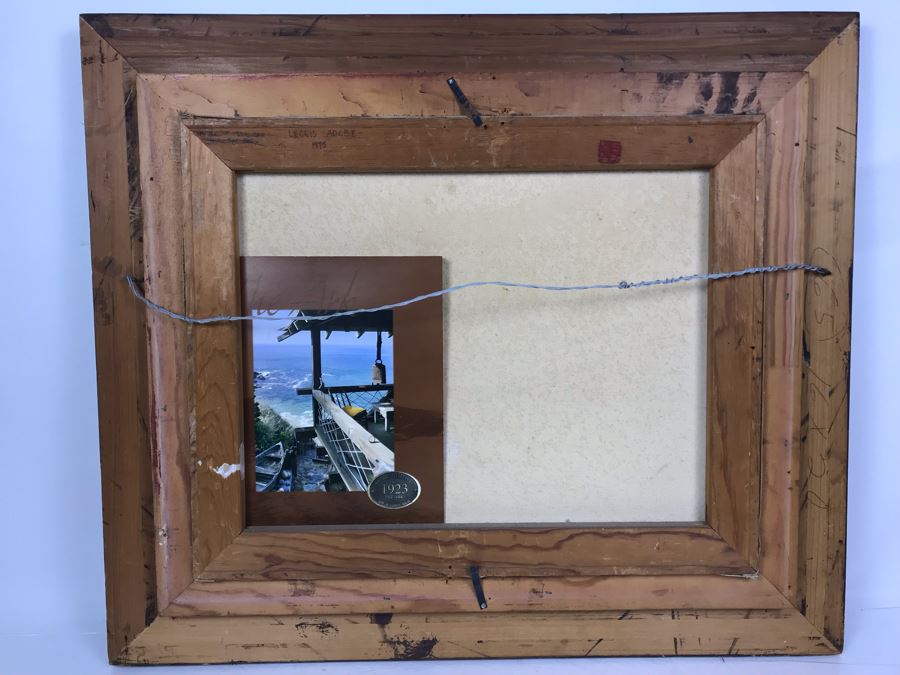 Original Vintage 1975 Signed Plein Air Oil Painting 'Leonis Adobe' By Marcy Fitzgerrell (1917-2003) (One Of First Woman Animators At Walt Disney Studios) Client Paid $2,400 [Photo 12]