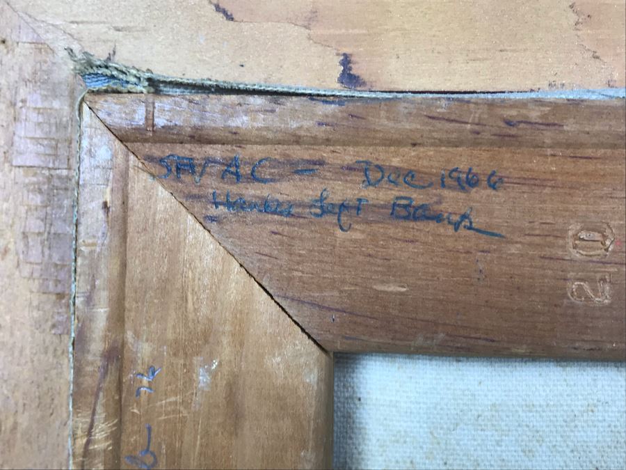 Original Vintage 1975 Signed Plein Air Oil Painting 'Leonis Adobe' By Marcy Fitzgerrell (1917-2003) (One Of First Woman Animators At Walt Disney Studios) Client Paid $2,400 [Photo 14]