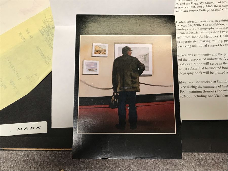 Original Watercolor Railroad Painting Titled 'Departures' By Ted Rose (1940-2002) Santa Fe, New Mexico 12 X 16 Client Paid $3,000 See Photos For Receipt [Photo 22]