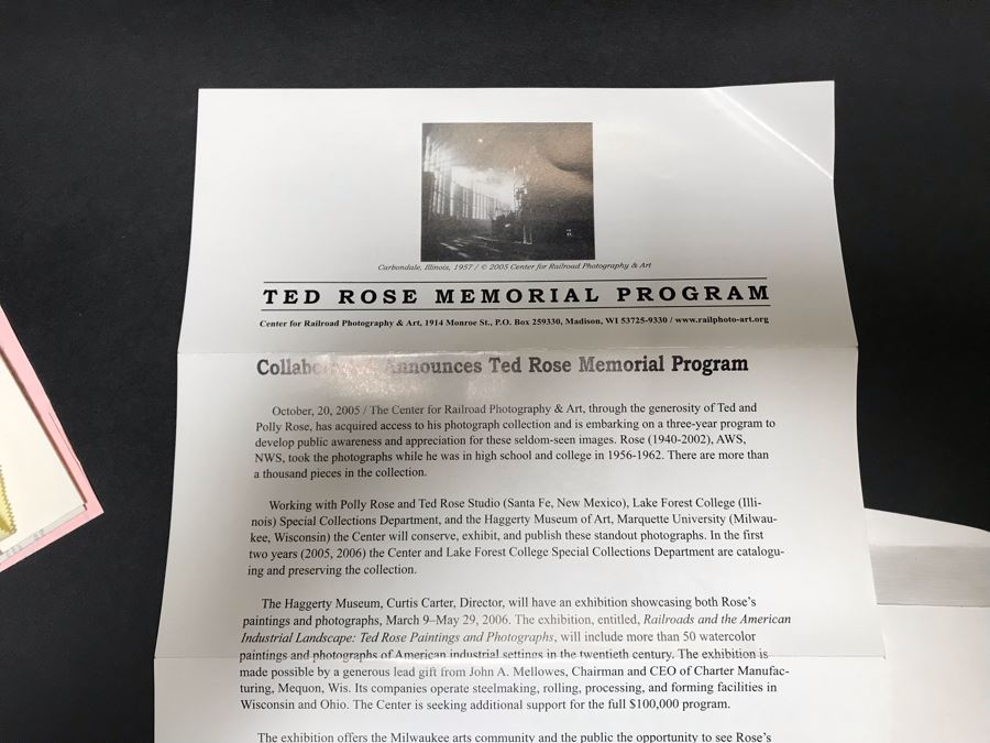 Original Watercolor Railroad Painting Titled 'Departures' By Ted Rose (1940-2002) Santa Fe, New Mexico 12 X 16 Client Paid $3,000 See Photos For Receipt [Photo 20]