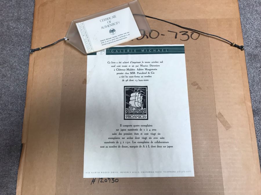 Louis Legrand (1863-1951) Quelques Unes #38 No. 13 From Book Edition Of 30 1931 - 6.5 X 8.5 [Photo 12]