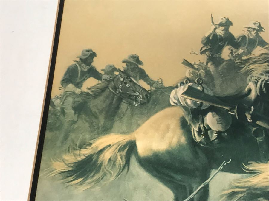 Frank McCarthy (1924-2002) Limited Edition Print Titled 'Under Hostile Fire' Hand Signed 26.5 X 18 No. 677 Of 1000 [Photo 8]
