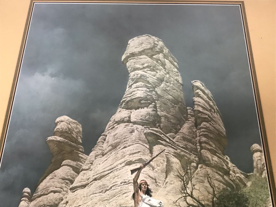 Frank McCarthy (1924-2002) Limited Edition Print Titled 'The Savage Taunt' Hand Signed 17.5 X 27 No. 544 Of 1000 [Photo 12]