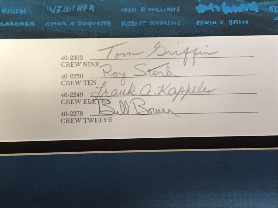 William S. Phillips Limited Edition Print Titled 'The Giant Begins To Stir' Inbound: Lt. Col. James H. Doolittle's B-25 Leads The Tokyo Raiders Across The Coast Of Japan No. 531 Of 1250 Signed By Artist And Signed By 16 Crew Members 27.5 X 22.5 [Photo 8]