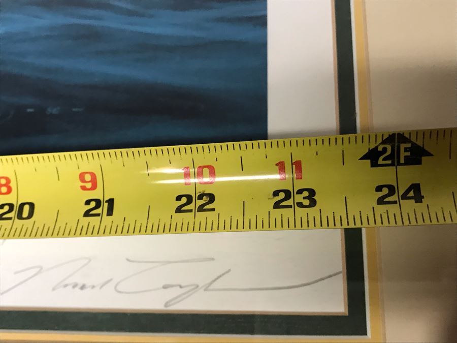 Robert Taylor Limited Edition Print Titled 'Return Of The Few' No. 712 Of 1000 Corsair Plane Signed By Artist And Signed By WWII Fighter Pilots: Alan Deere, Johnnie Johnson, Bob Stanford-Tuck, Peter Townsend 23.5 X 17.5 [Photo 21]