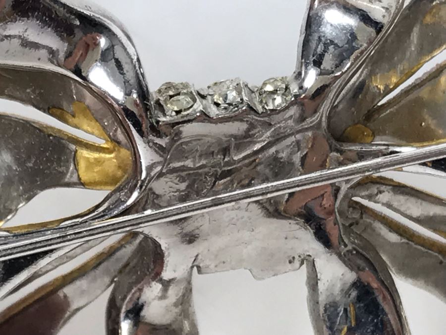 Metal Tree Motif Bowls With Various Costume Jewelry Including Mazer Brooch - See Photos [Photo 16]