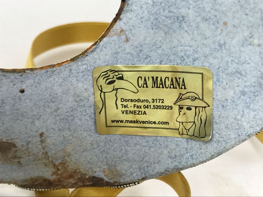 Pair Of Venetian Masks Ca'Macana Venezia Italy [Photo 8]