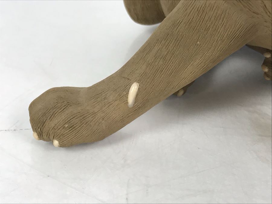 Signed Chinese Chinese Mudman Cat Figurine Sculpture 6W X 6D X 6H [Photo 6]