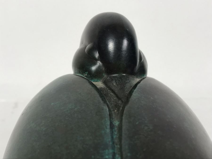 JUST ADDED - Signed Bronze Titled 'Sleeping Duck' By Wah Chang 14 Of 90 8.5W X 5D X 5.5H [Photo 11]