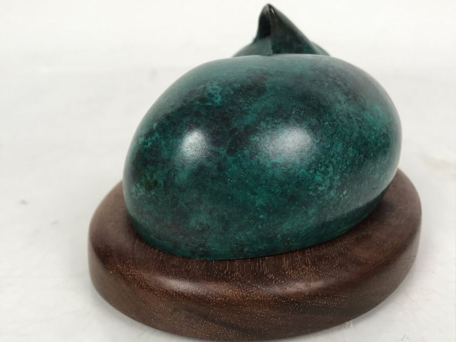 JUST ADDED -  Signed Bronze Titled 'Sleeping Kitten' By Wah Chang 5.5W X 4D X 3H [Photo 6]