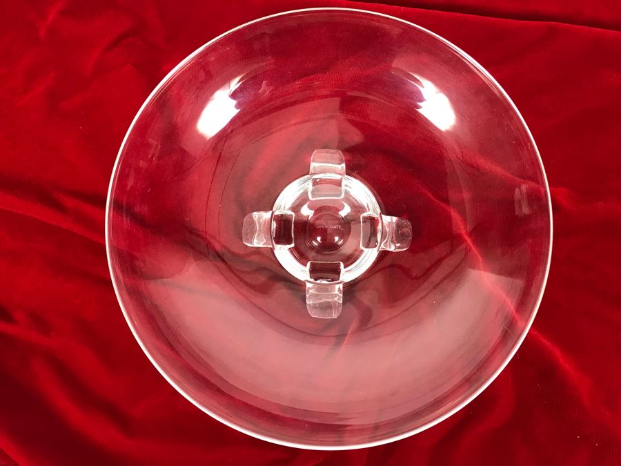 Signed Steuben Footed Crystal 11' Bowl [Photo 3]