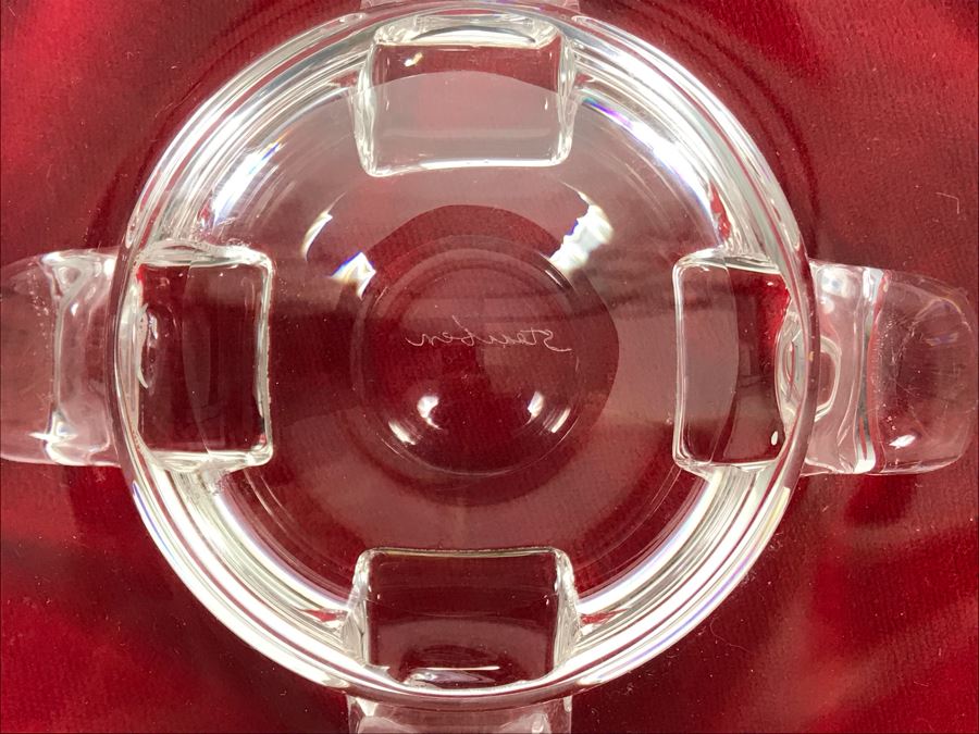 Signed Steuben Footed Crystal 11' Bowl [Photo 5]