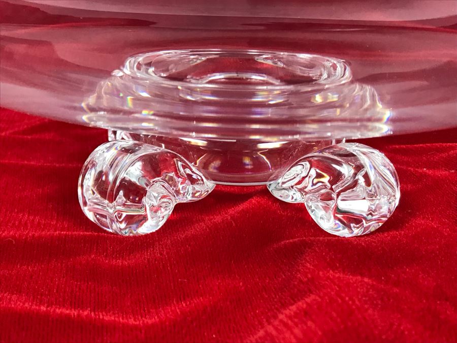 Signed Steuben Footed Crystal 11' Bowl [Photo 6]