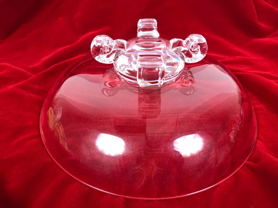 Signed Steuben Footed Crystal 11' Bowl [Photo 7]