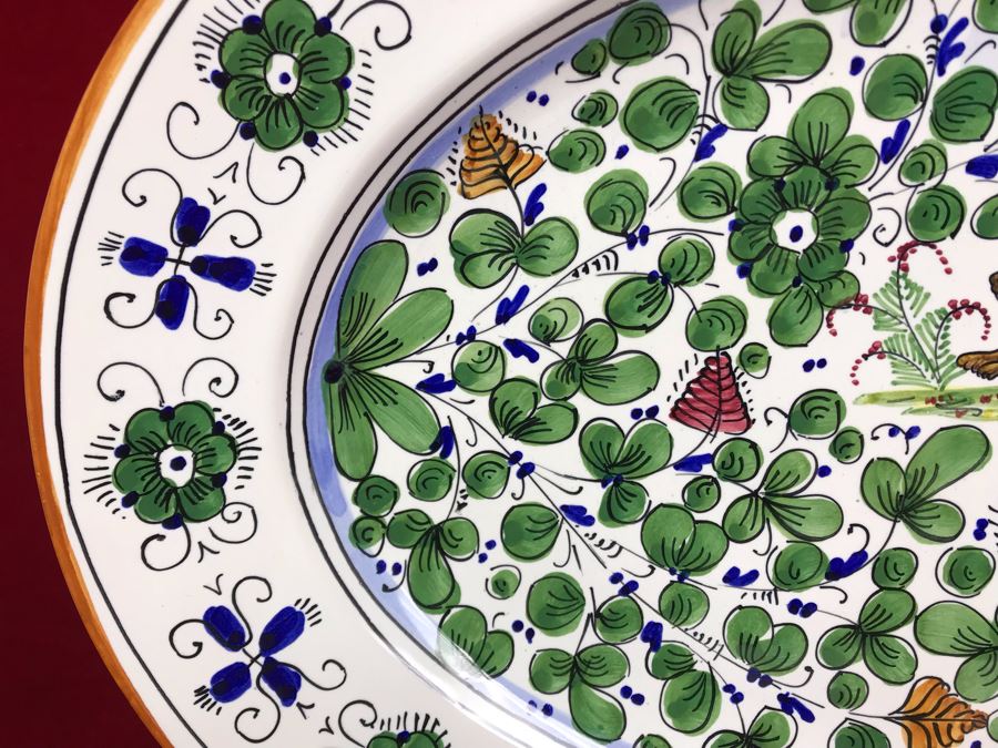 Grazia - Deruta Made In Italy Hand Painted Oval Platter For Williams Sonoma 21L X 14W [Photo 7]