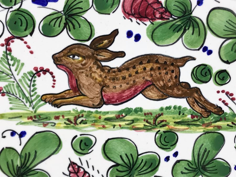 Grazia - Deruta Made In Italy Hand Painted Oval Platter For Williams Sonoma 21L X 14W [Photo 6]