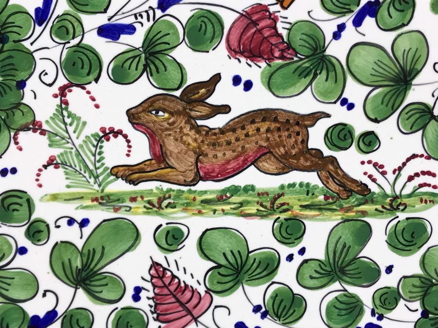 Grazia - Deruta Made In Italy Hand Painted Oval Platter For Williams Sonoma 21L X 14W [Photo 5]