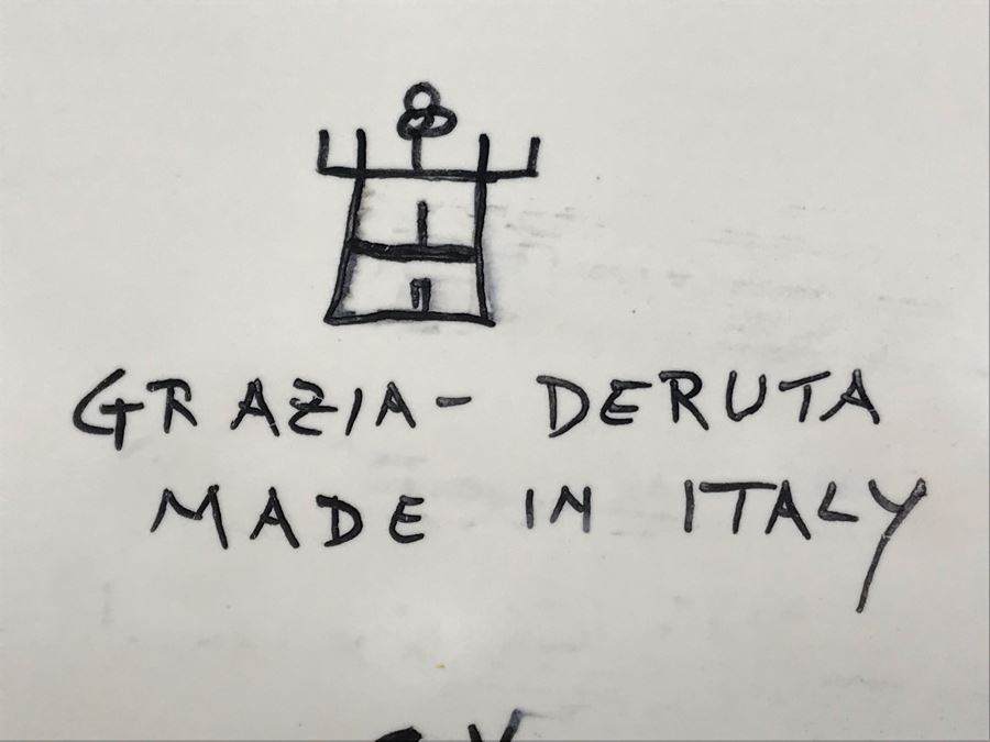 Grazia - Deruta Made In Italy Hand Painted Oval Platter For Williams Sonoma 21L X 14W [Photo 10]