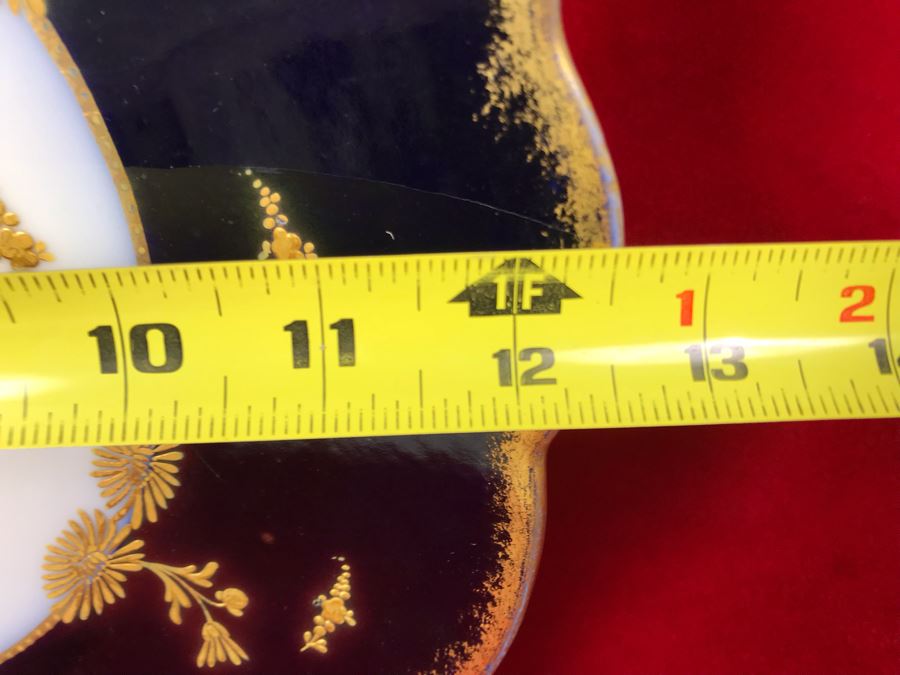 Hand-Painted Limoges France B & H Charger Gold Rim Plate [Photo 11]