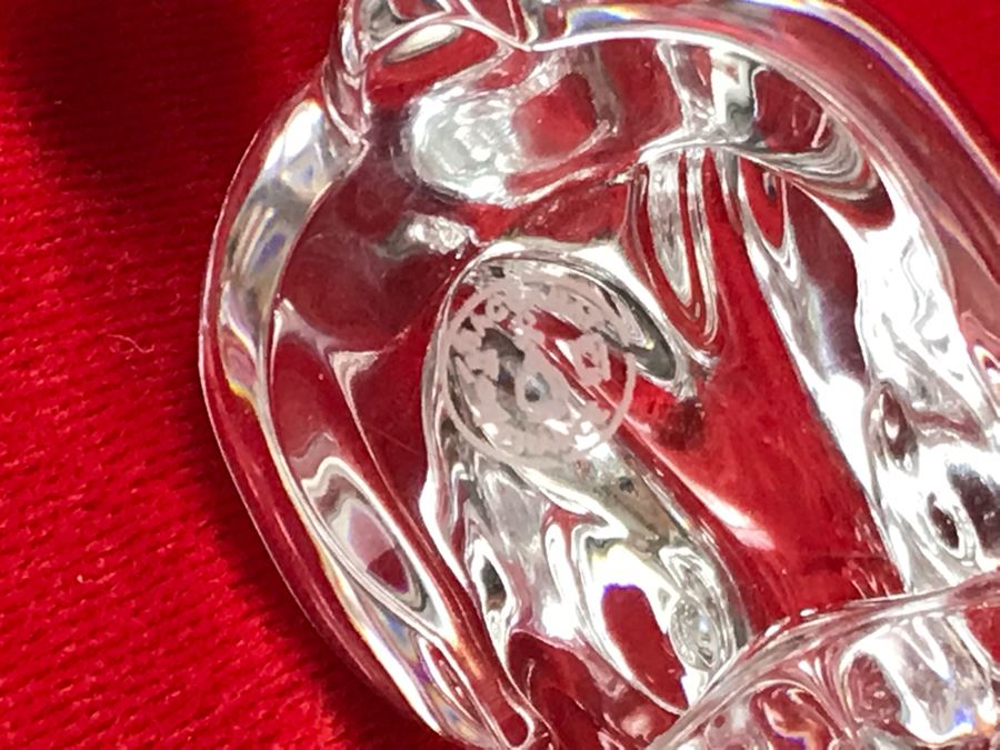 Pair Of Baccarat France Crystal Rabbit Figurines 3H [Photo 9]
