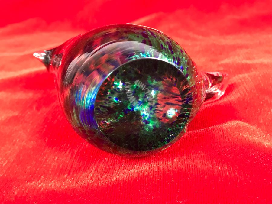 Wedgwood England Crystal Art Glass Bird Figurine 3.5H [Photo 6]