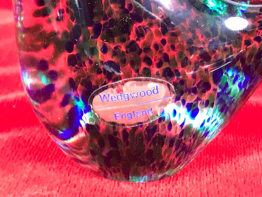 Wedgwood England Crystal Art Glass Bird Figurine 3.5H [Photo 2]