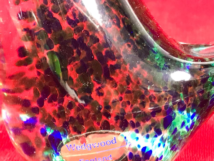 Wedgwood England Crystal Art Glass Bird Figurine 3.5H [Photo 3]