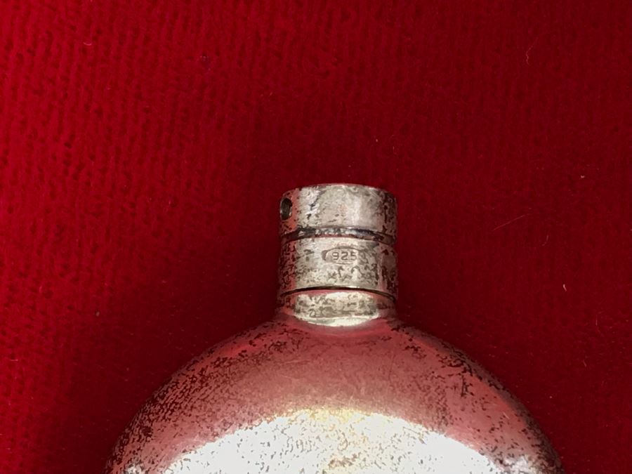 Signed Sterling Silver Perfume Bottle With Enamel Rabbits By Ferragamo 20.5g [Photo 7]