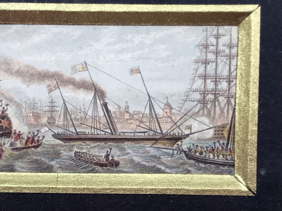 Le Blond Miniature Needle Box Print Framed Made In England Frame Is 5 X 4 [Photo 6]