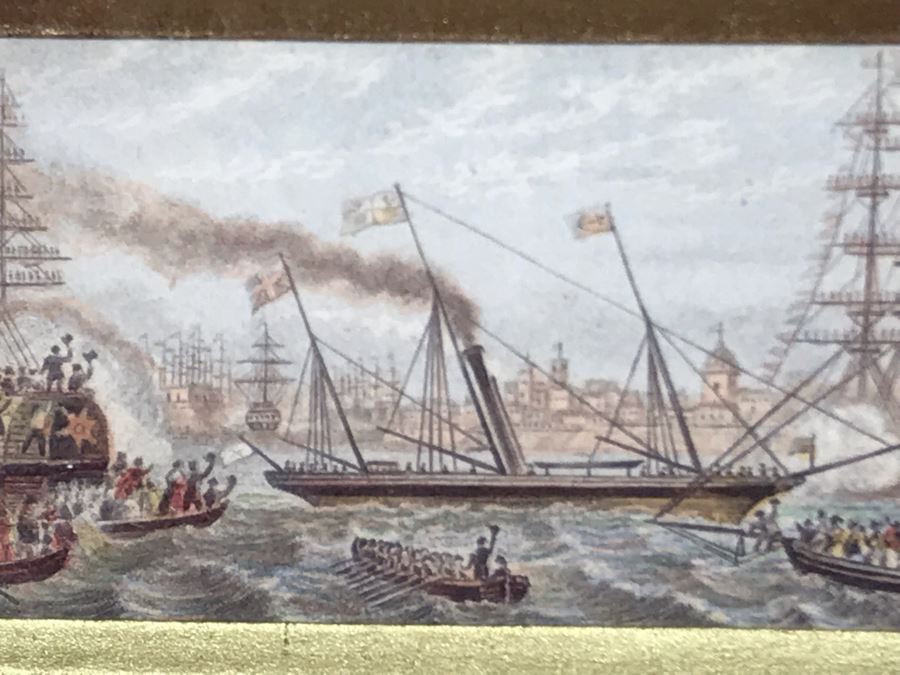 Le Blond Miniature Needle Box Print Framed Made In England Frame Is 5 X 4 [Photo 4]