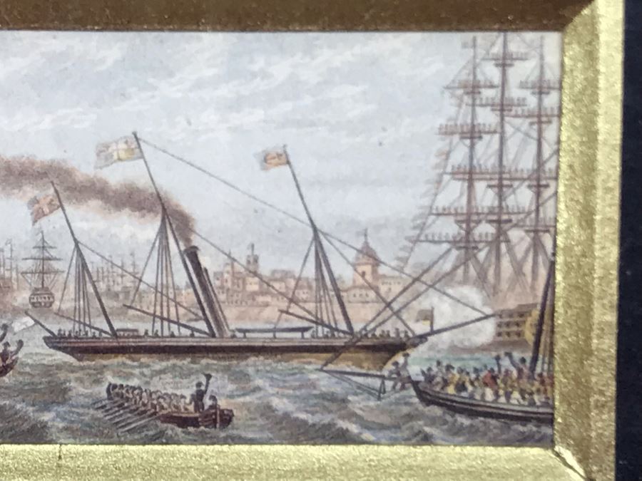 Le Blond Miniature Needle Box Print Framed Made In England Frame Is 5 X 4 [Photo 5]