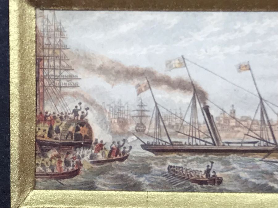 Le Blond Miniature Needle Box Print Framed Made In England Frame Is 5 X 4 [Photo 3]