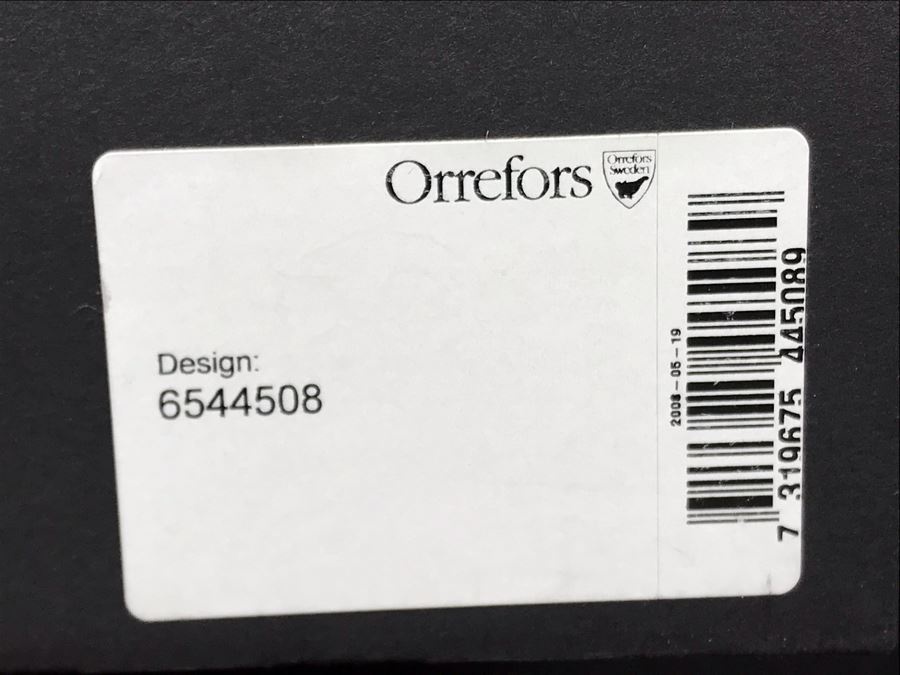 Swedish Orrefors Modernist Delight Crystal Votives Clear 2 Pack In Original Boxes (4 Boxes / 8 Votives) Retails $280 [Photo 10]