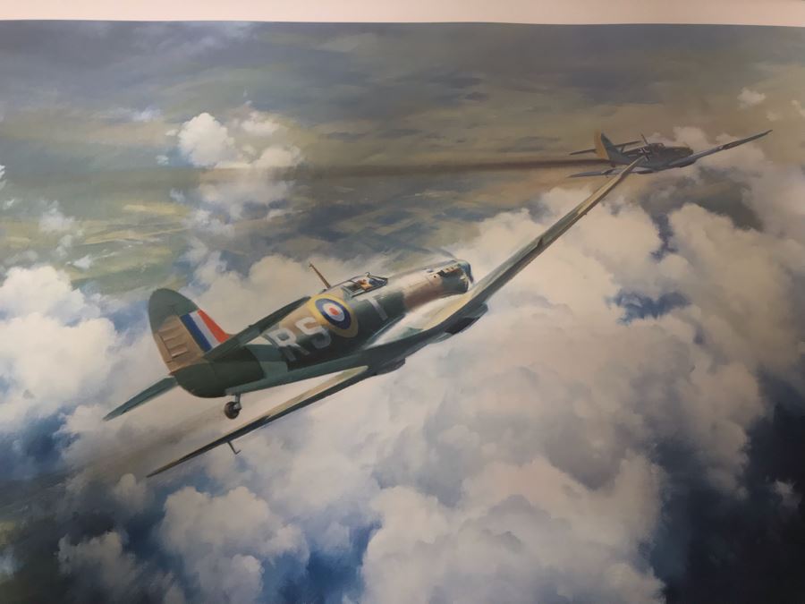 Frank Wootton Limited Edition Print Titled 'One Off - Smartly' No. 93 Of 650 Signed By Artist And Signed By Wing Commander Bob Stanford Tuck RAF 23 X 19 [Photo 5]
