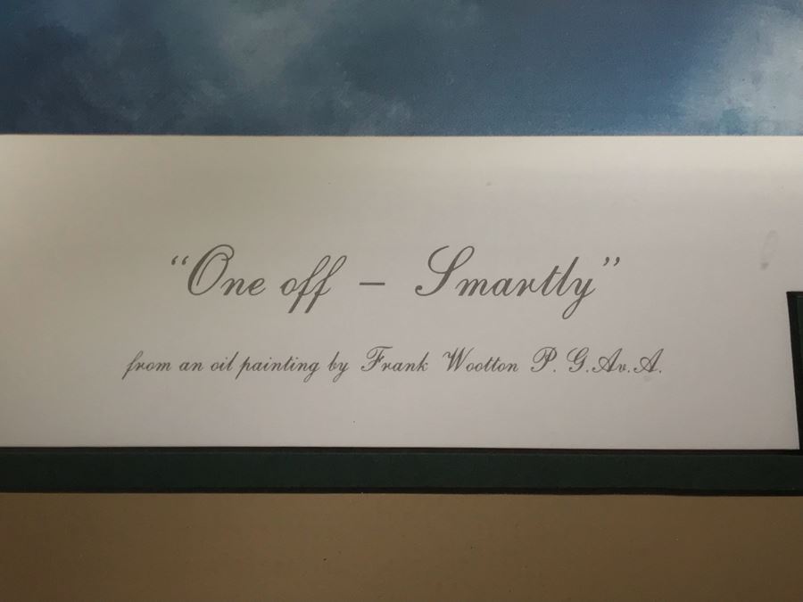 Frank Wootton Limited Edition Print Titled 'One Off - Smartly' No. 93 Of 650 Signed By Artist And Signed By Wing Commander Bob Stanford Tuck RAF 23 X 19 [Photo 6]