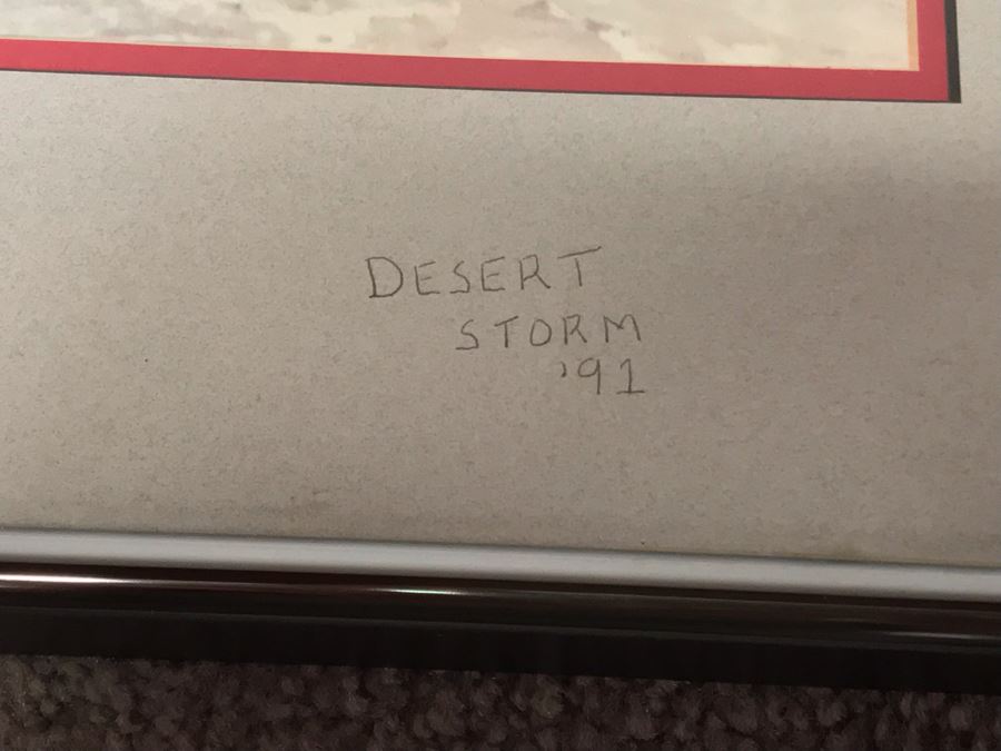 Signed Fighter Pilots Photograph Presented To Bill Dots Desert Storm 1991 19 X 16 [Photo 5]