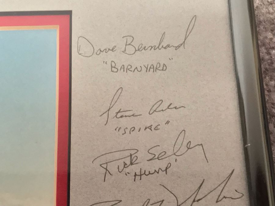 Signed Fighter Pilots Photograph Presented To Bill Dots Desert Storm 1991 19 X 16 [Photo 11]