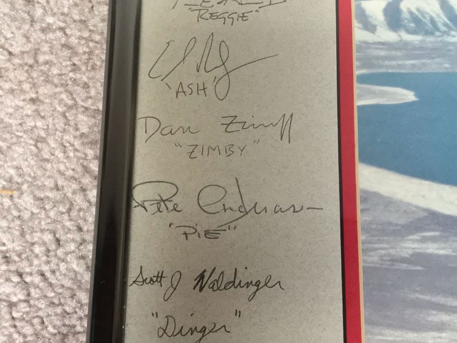 Signed Fighter Pilots Photograph Presented To Bill Dots Desert Storm 1991 19 X 16 [Photo 8]