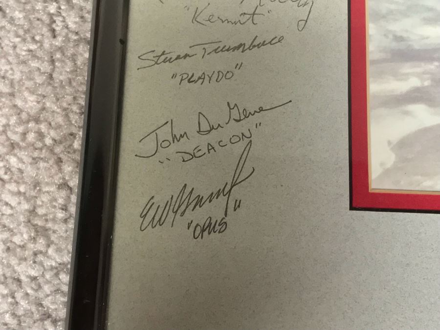 Signed Fighter Pilots Photograph Presented To Bill Dots Desert Storm 1991 19 X 16 [Photo 10]