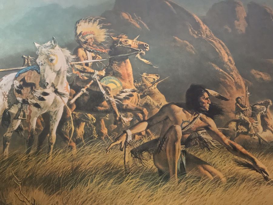 Frank McCarthy (1924-2002) Limited Edition Print Titled 'Smoke Was Their Ally' Hand Signed 23 X 15 No. 533 Of 1000 [Photo 14]