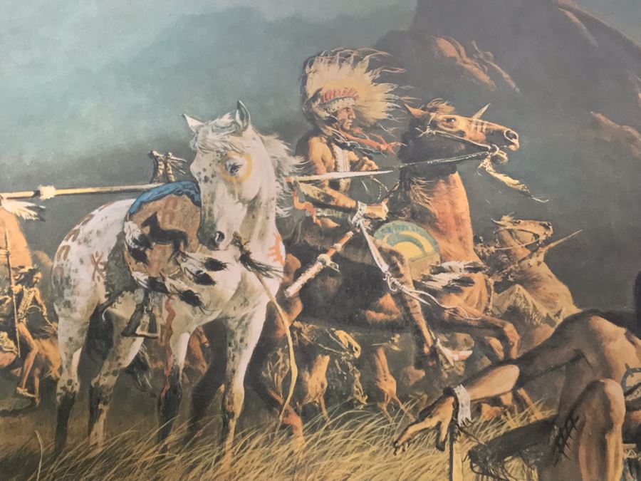 Frank McCarthy (1924-2002) Limited Edition Print Titled 'Smoke Was Their Ally' Hand Signed 23 X 15 No. 533 Of 1000 [Photo 6]