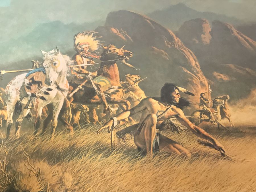 Frank McCarthy (1924-2002) Limited Edition Print Titled 'Smoke Was Their Ally' Hand Signed 23 X 15 No. 533 Of 1000 [Photo 7]