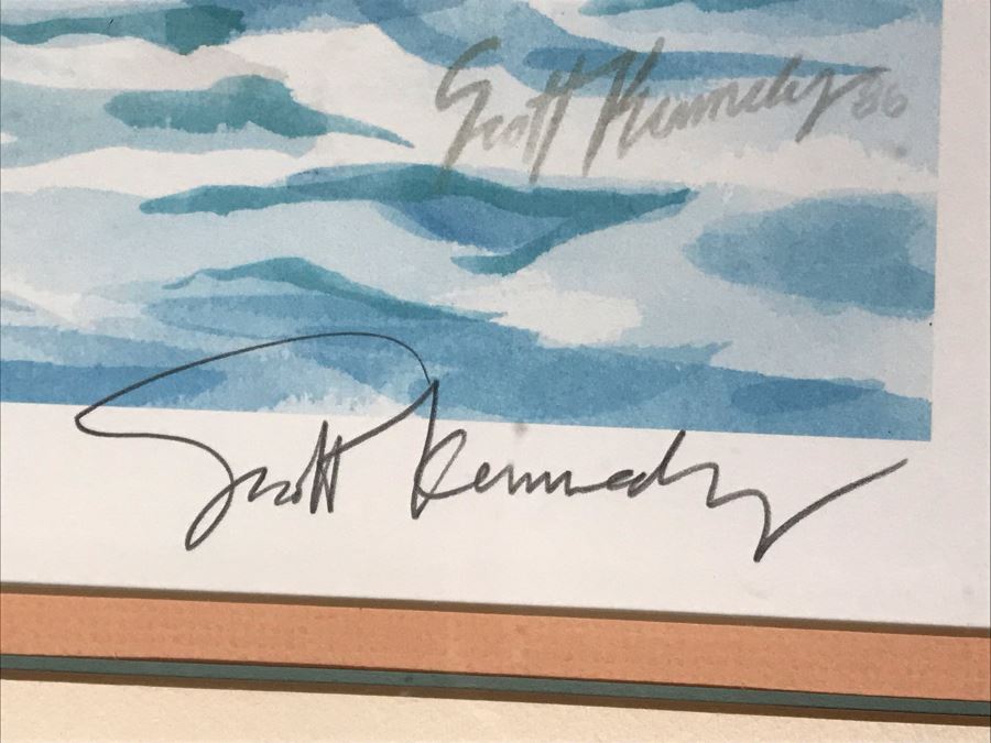 Scott Kennedy Limited Edition Print Of The China House Landmark Built In 1929 Destroyed In 1986 In Corona Del Mar No. 54 Of 200 Signed By Artist 22 X 30.5 [Photo 11]